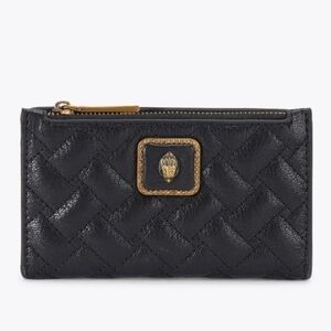 Kurt Geiger NWT Black Pimlico Slim Snap Wallet W/Box